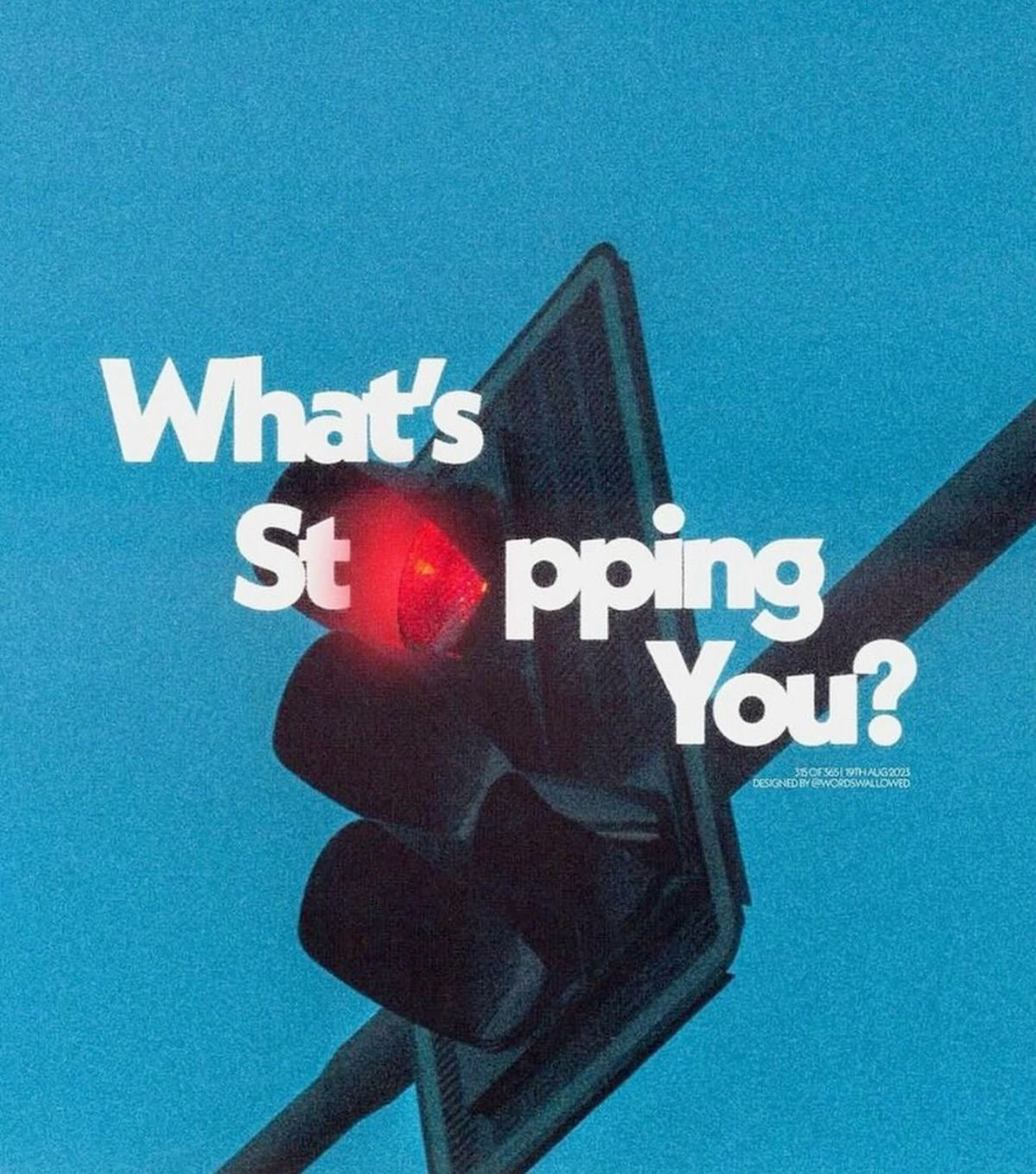 WHAT’S STOPPING YOU MOTIVATIONAL CANVAS POSTER