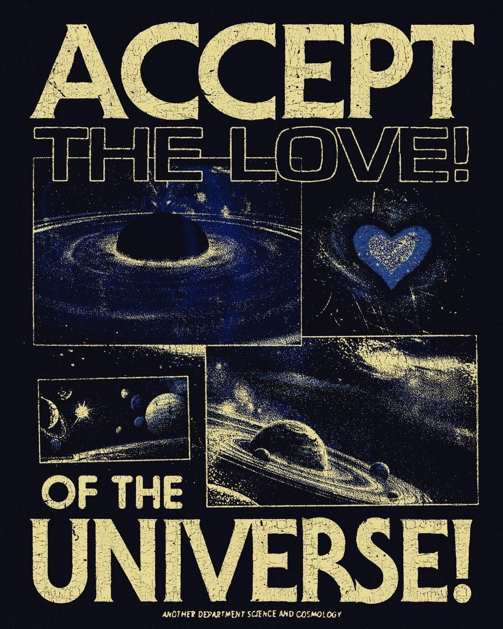 COSMIC LOVE SPACE AESTHETIC CANVAS POSTER