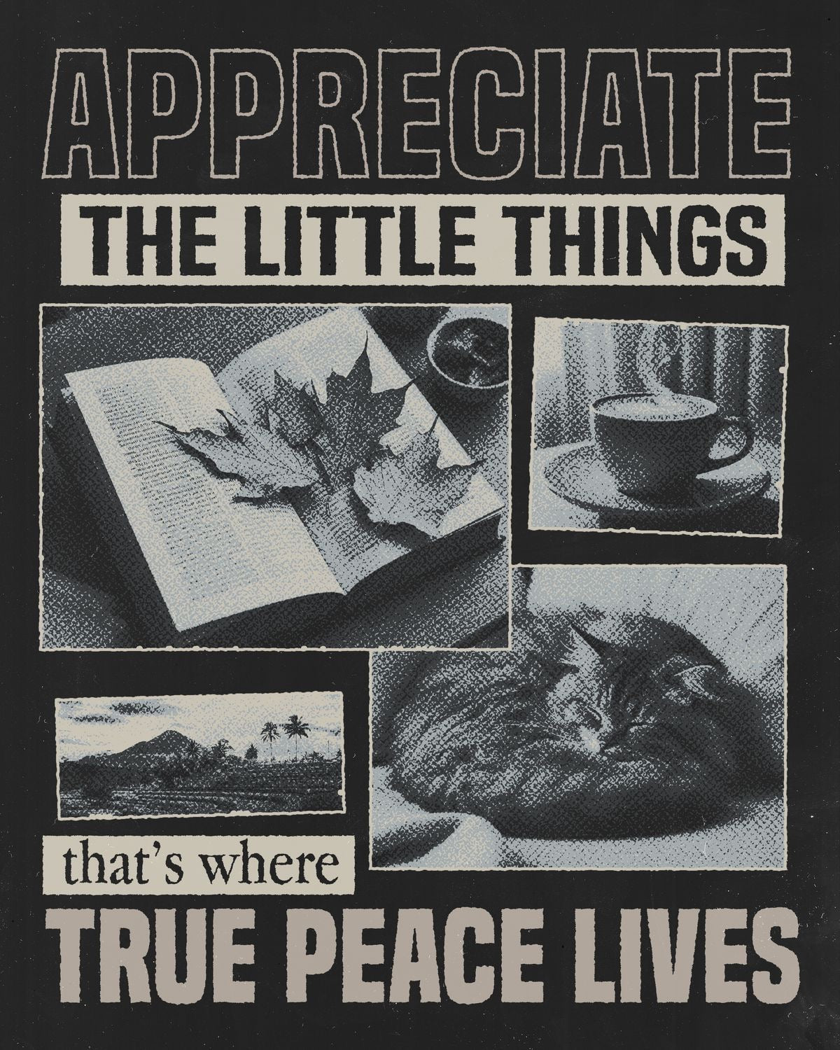 APPRECIATE THE LITTLE THINGS CANVAS POSTER