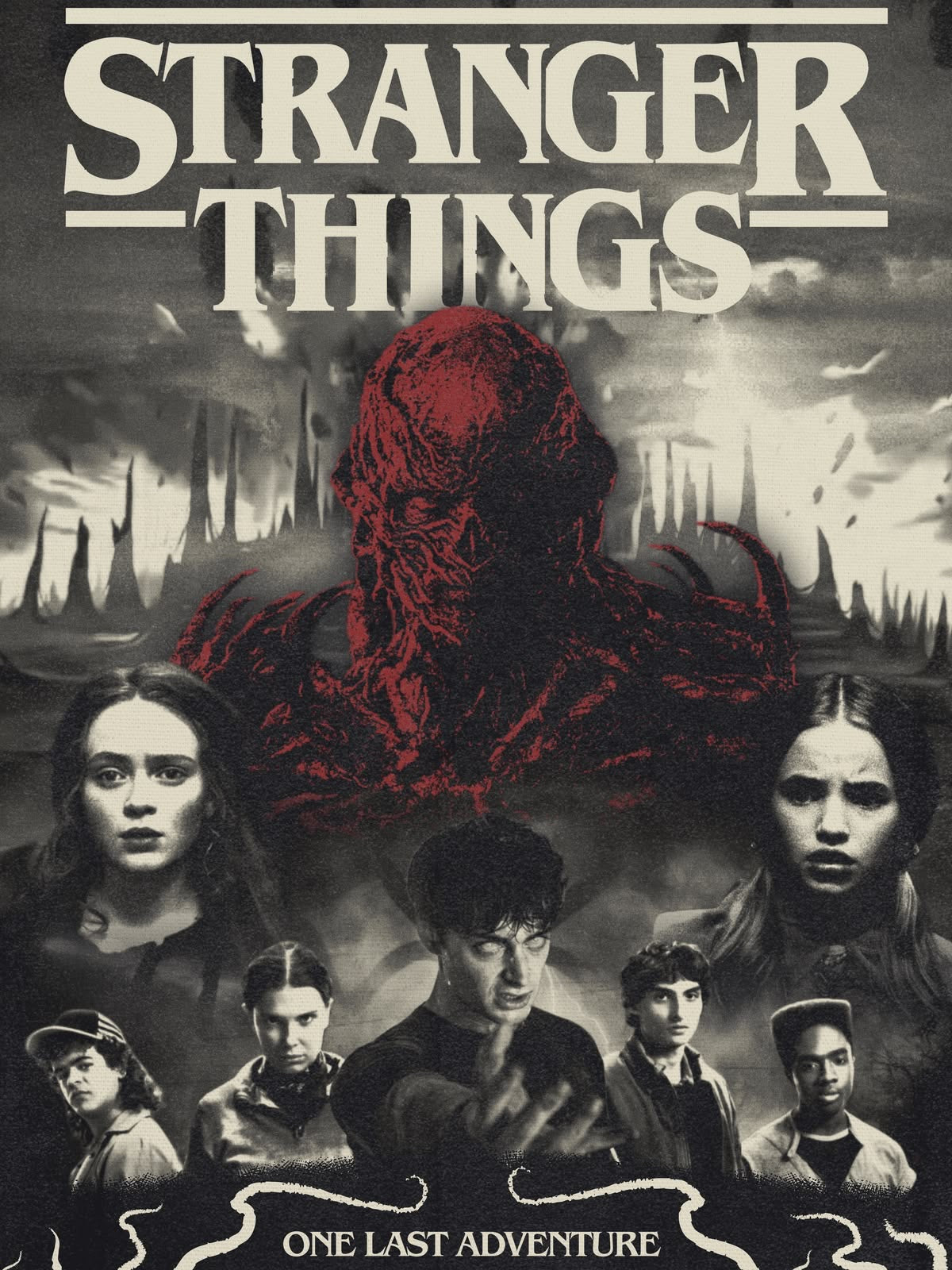 STRANGER THINGS ONE LAST ADVENTURE CANVAS POSTER