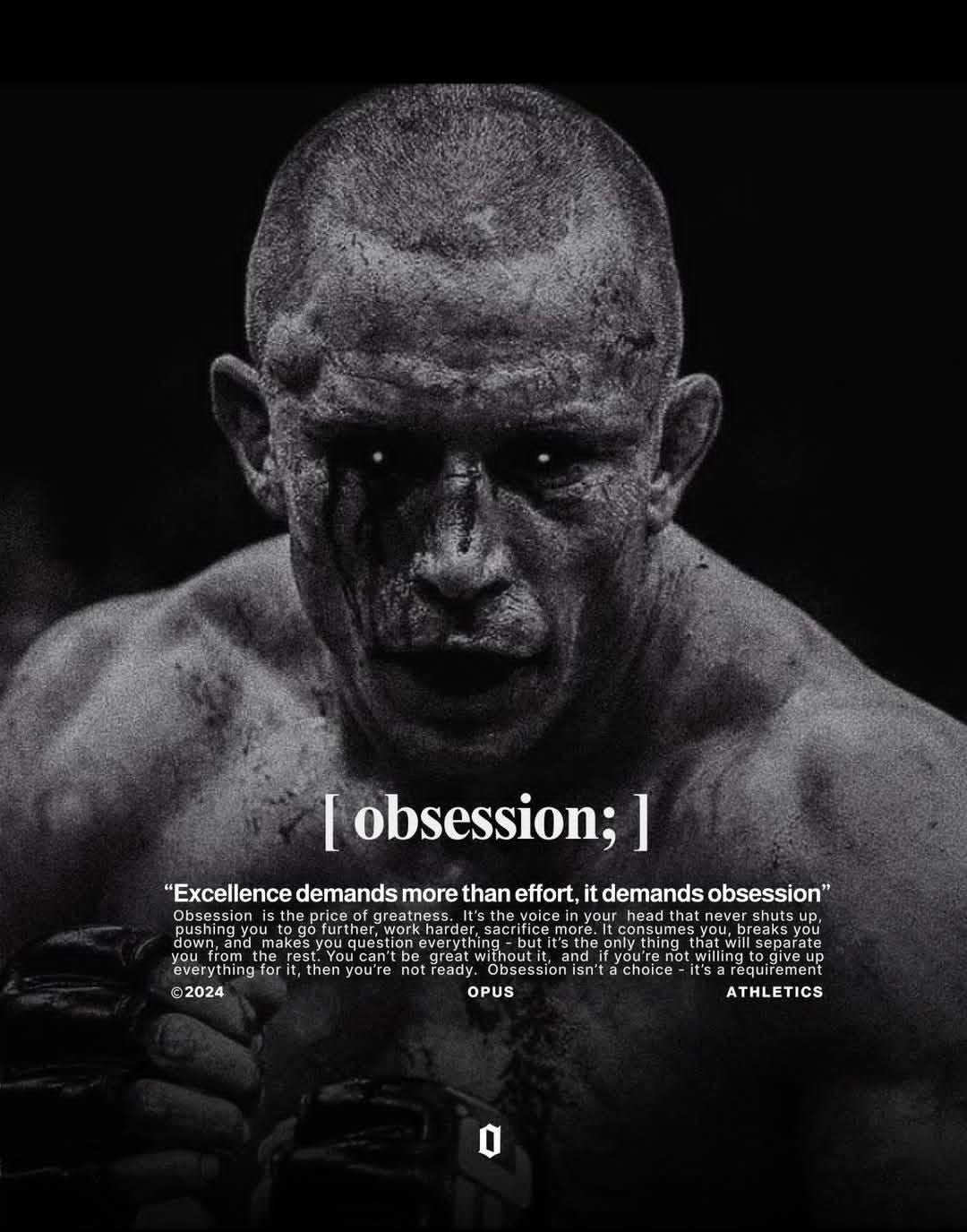 OBSESSION ELITE MINDSET TRAINING CANVAS POSTER