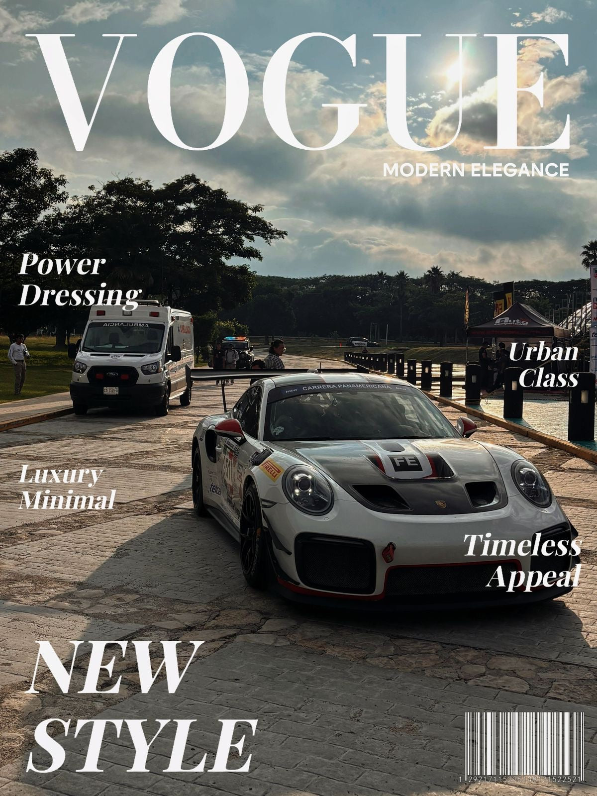 PORSCHE GT RACING ICON MODERN VOGUE AUTOMOTIVE CANVAS POSTER