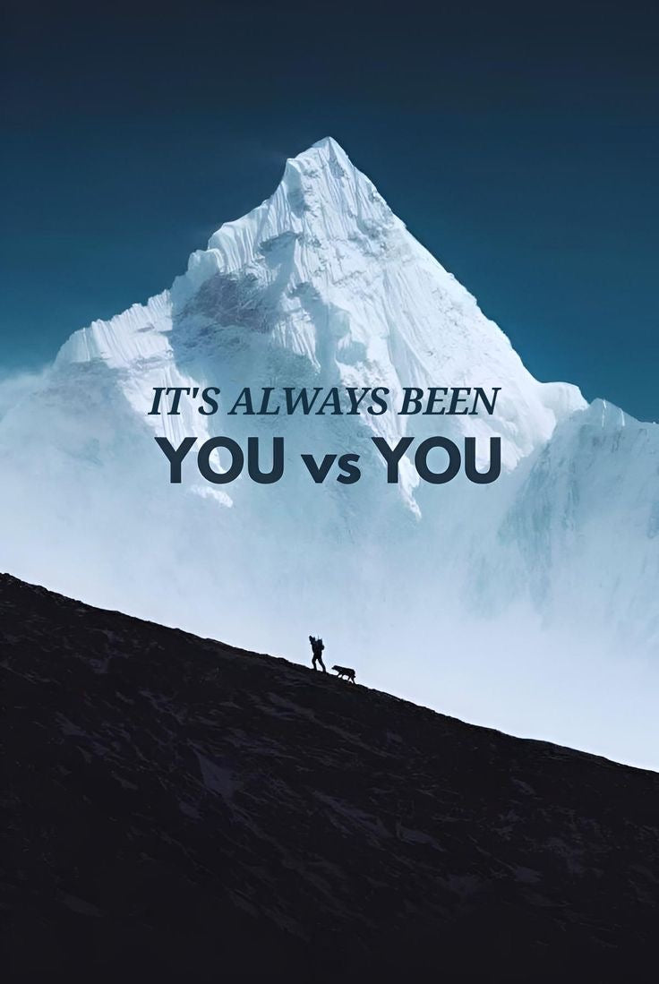 YOU AGAINST YOU ELITE MINDSET HIGH ALTITUDE AMBITION CANVAS POSTER