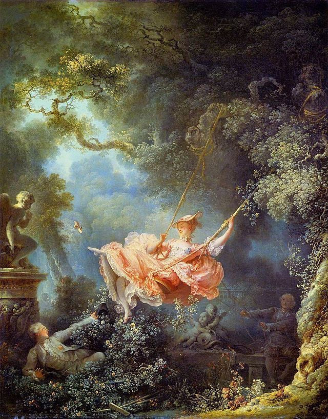 VINTAGE FRENCH GARDEN ROMANCE PLAYFUL ELEGANCE CANVAS POSTER