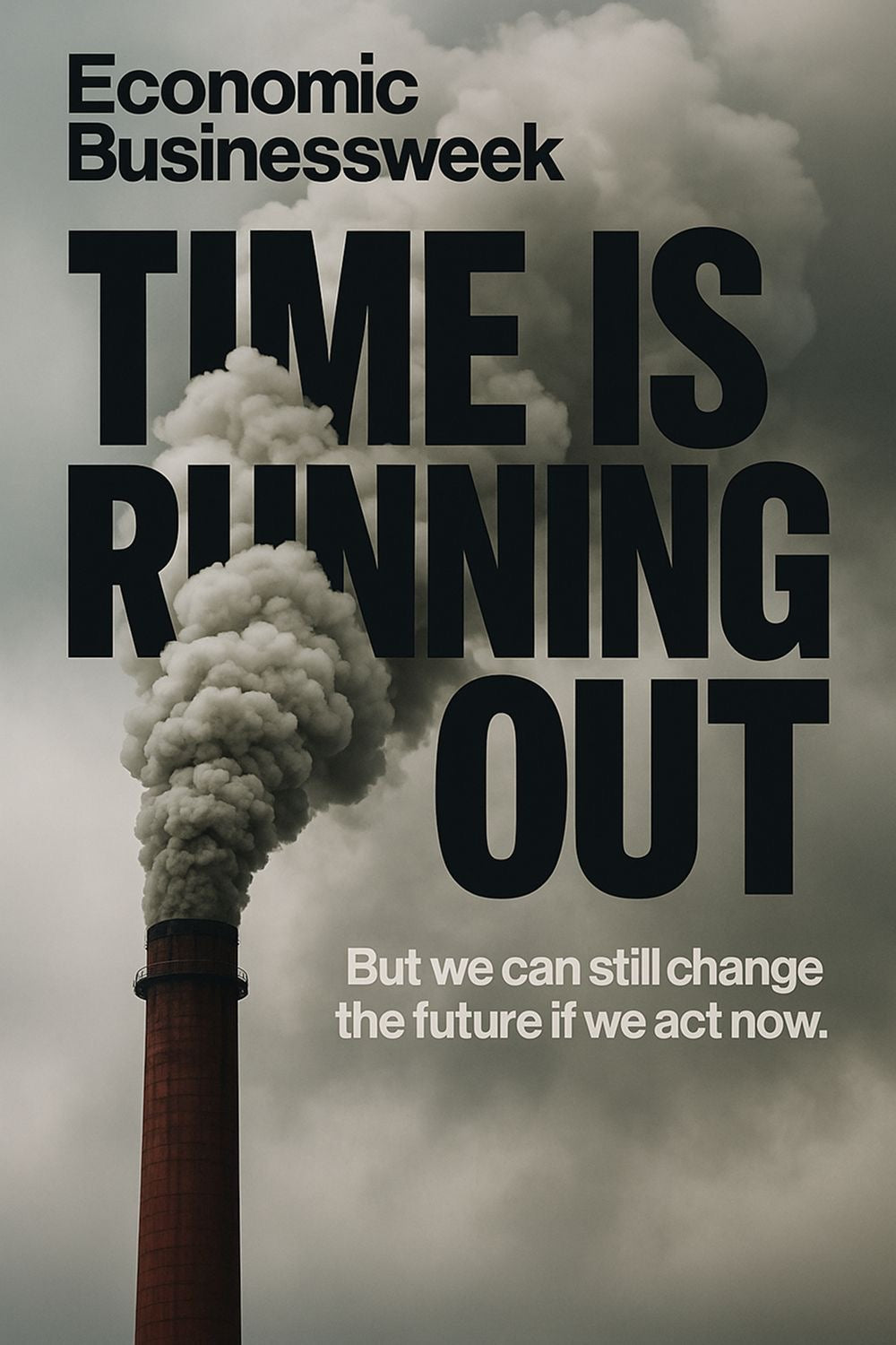 ACT NOW BEFORE IT’S TOO LATE CLIMATE CHANGE WARNING CANVAS POSTER