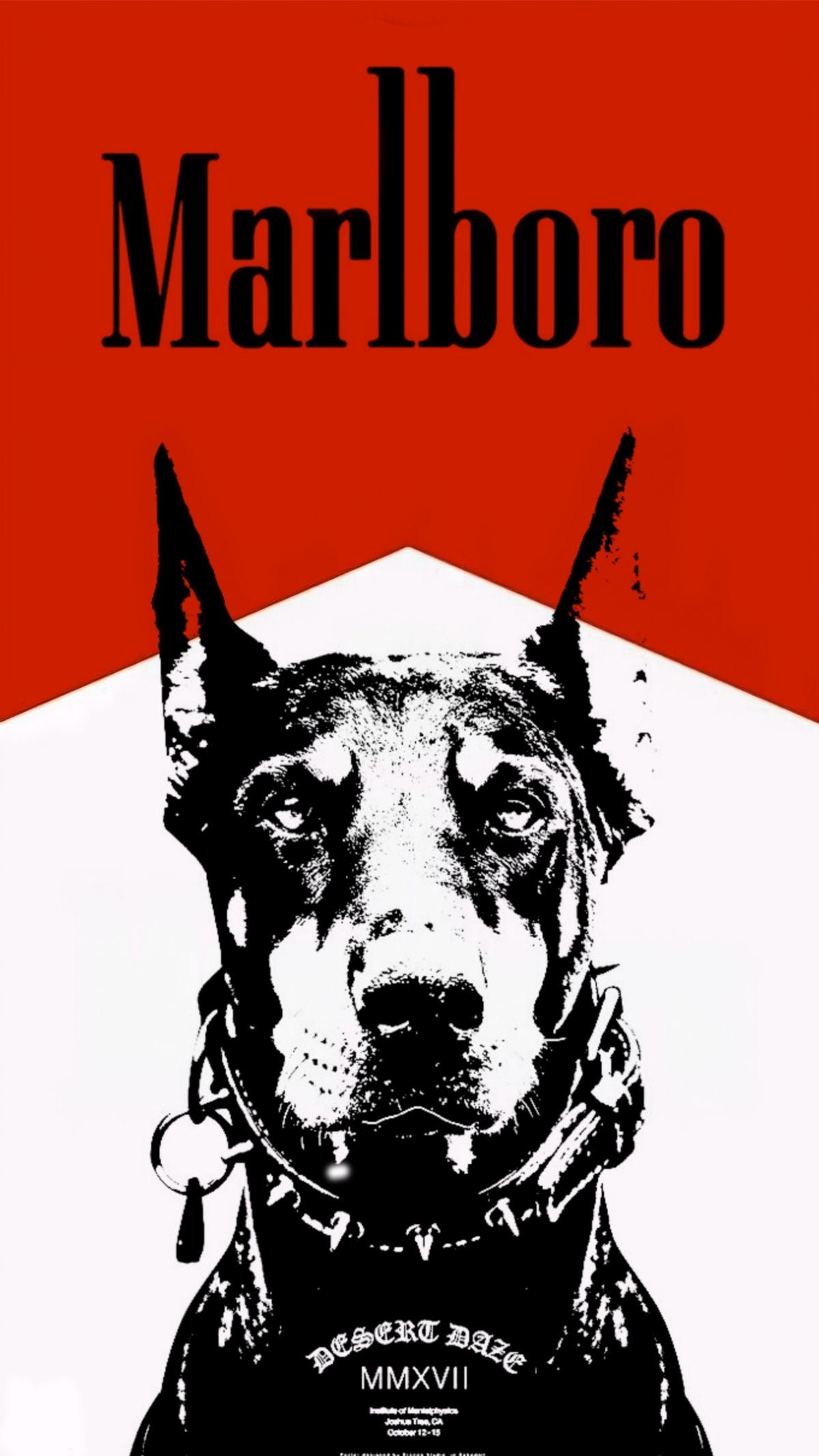 URBAN GUARDIAN DOBERMAN BOLD GRAPHIC DESIGN CANVAS POSTER