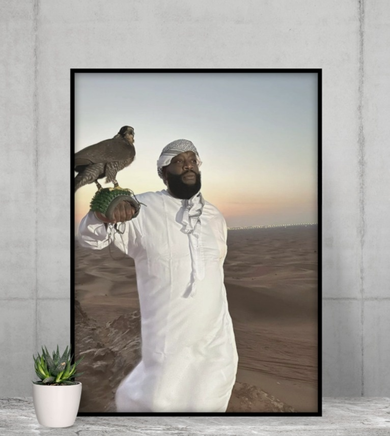 RICK ROSS CANVAS POSTER