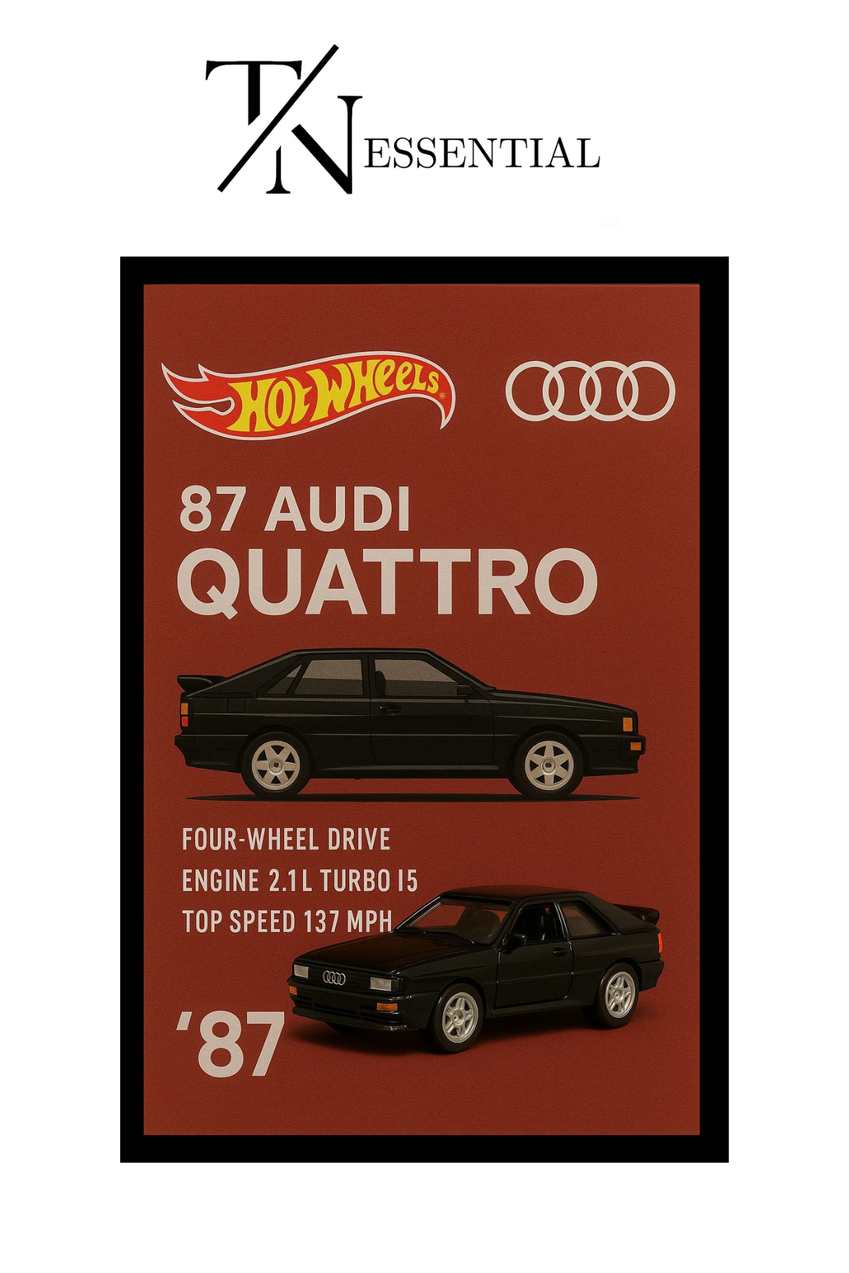 AUDI QUATTRO CANVAS POSTER