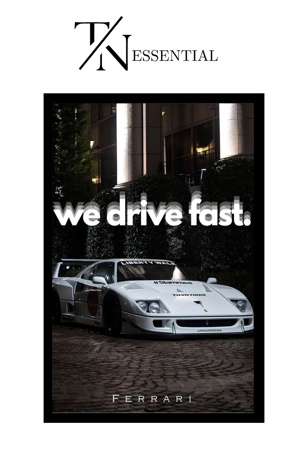FERRARI CANVAS POSTER