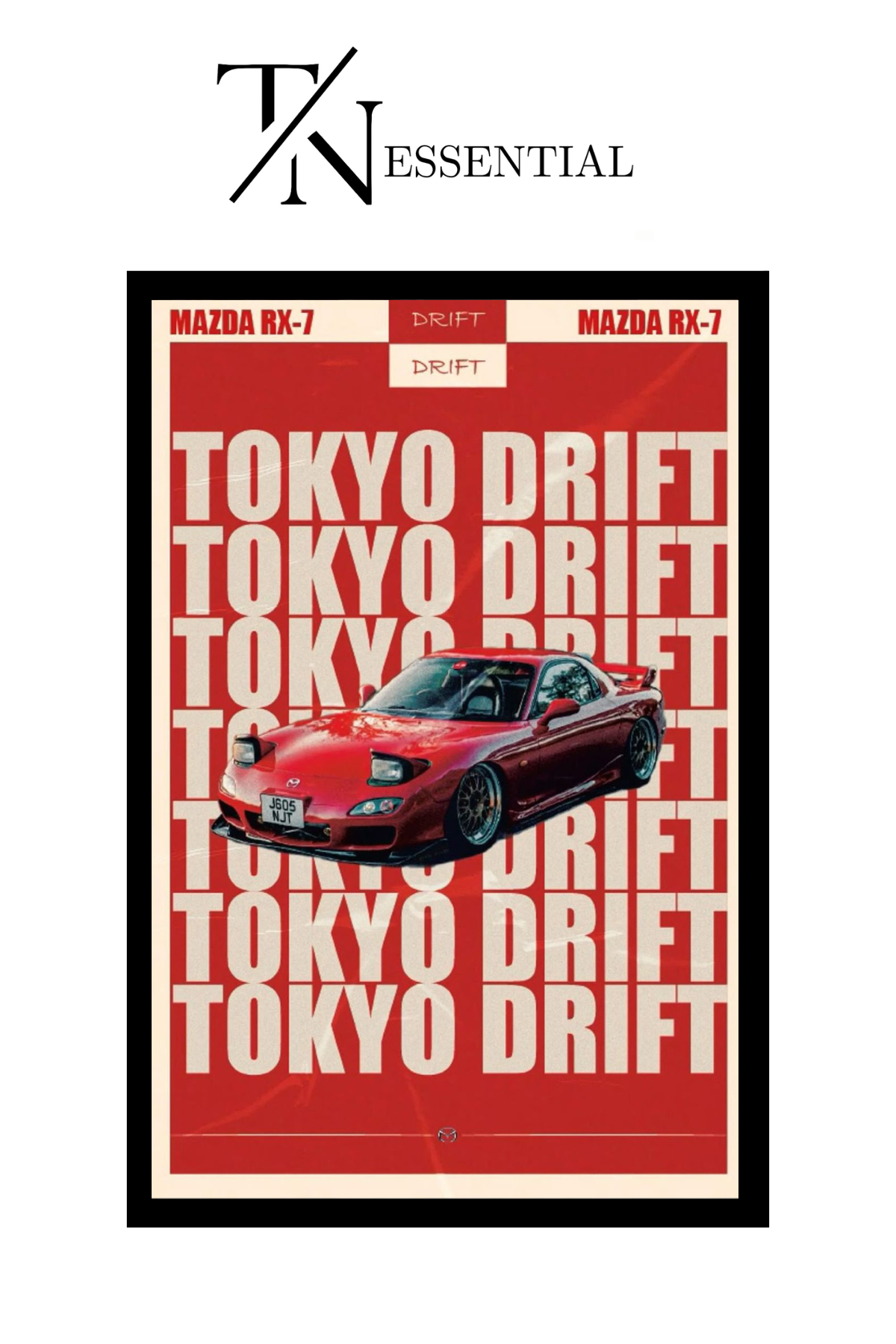 MAZDA RX7 CANVAS POSTER