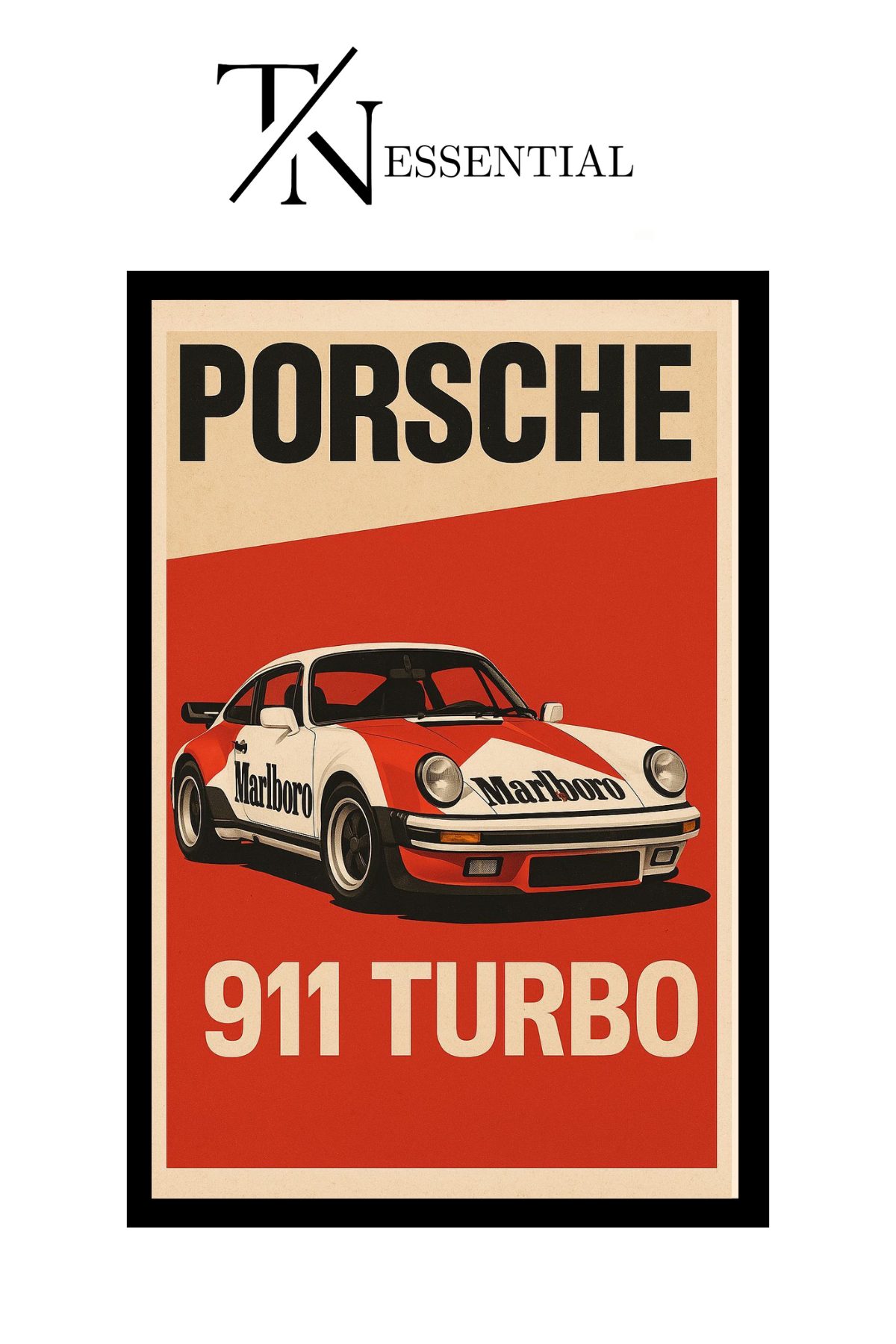 PORCHE 911 CANVAS POSTER