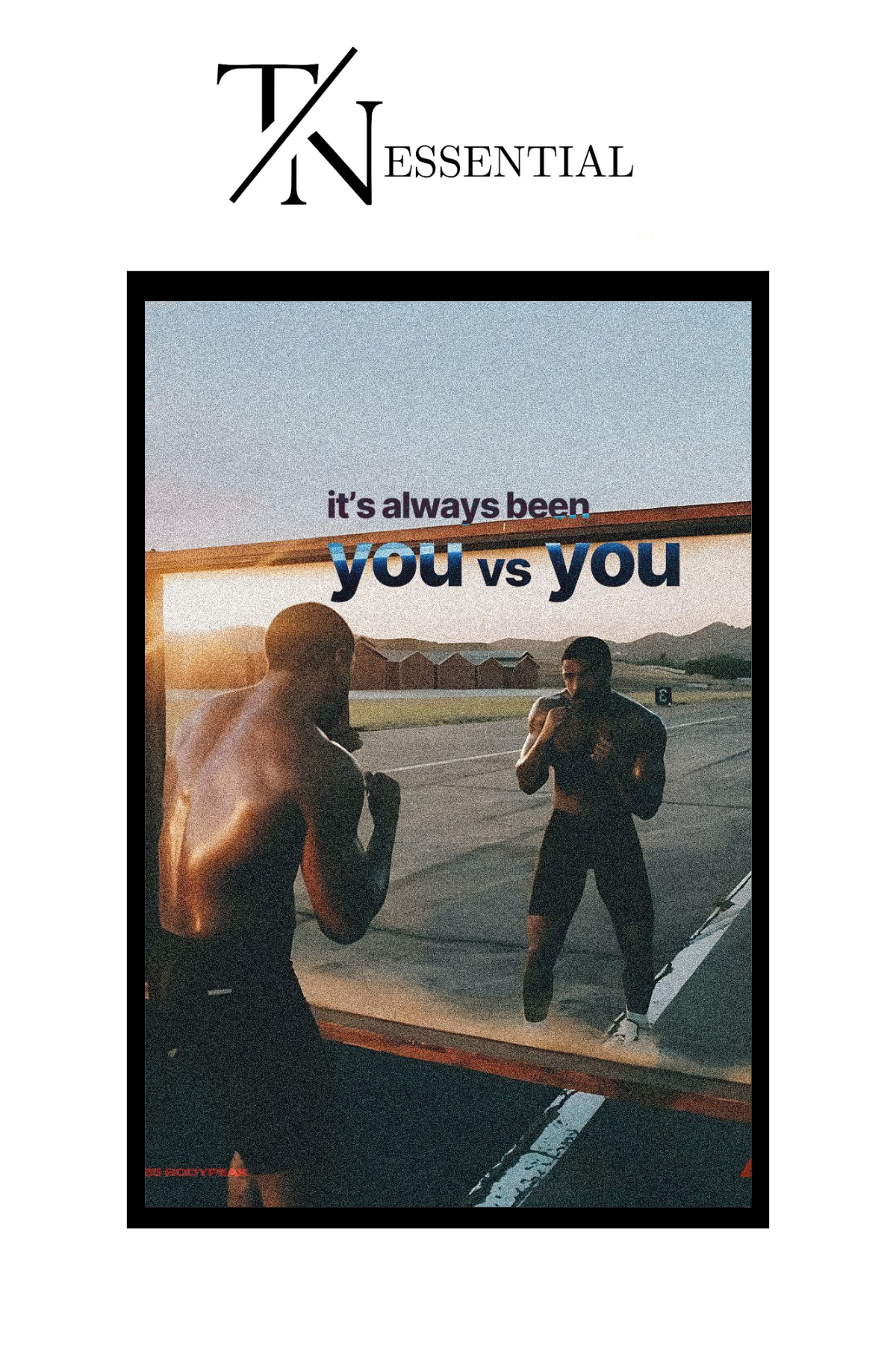 MOTIVATIONAL "IT ALWAYS YOU VS YOU" CANVAS POSTER