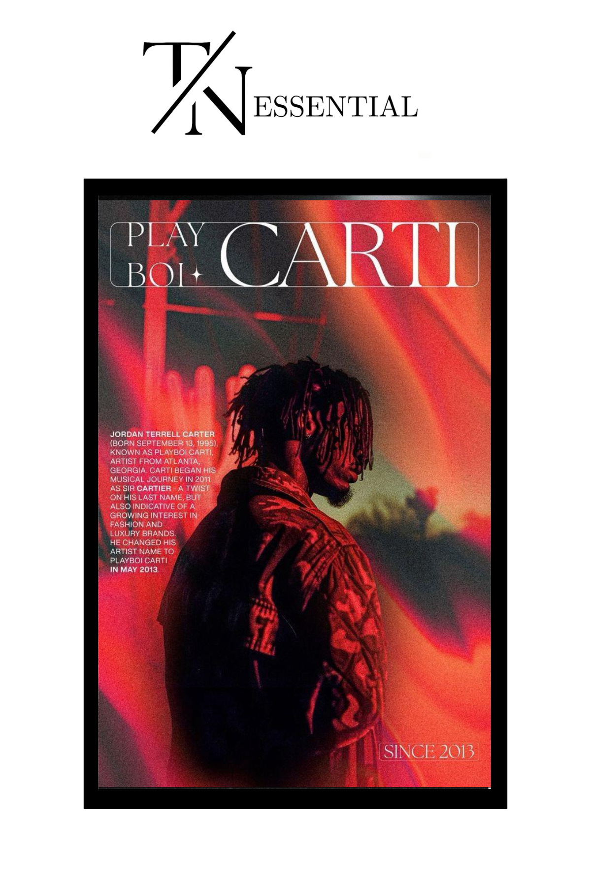PLAYBOI CARTII CANVAS POSTER