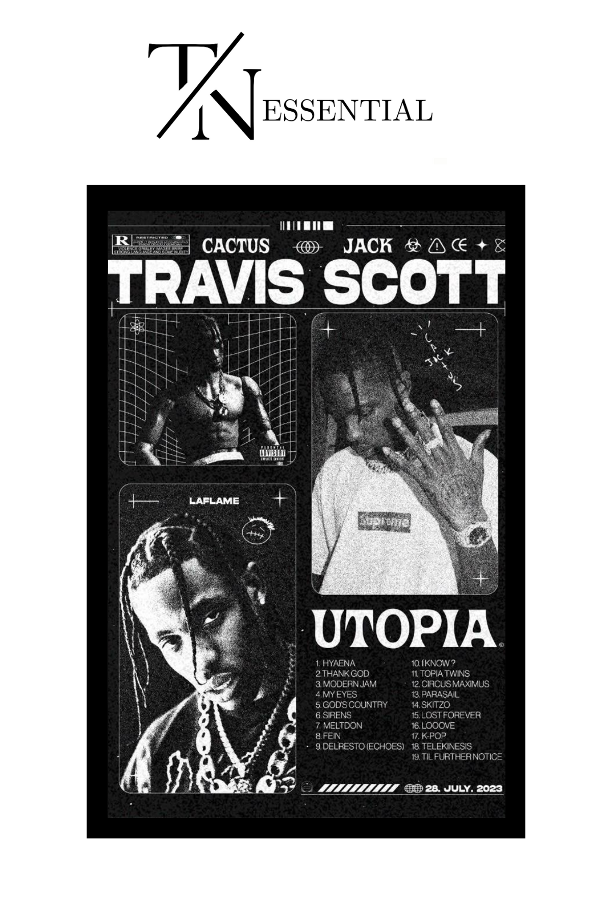 TRAVIS SCOTT CANVAS POSTER