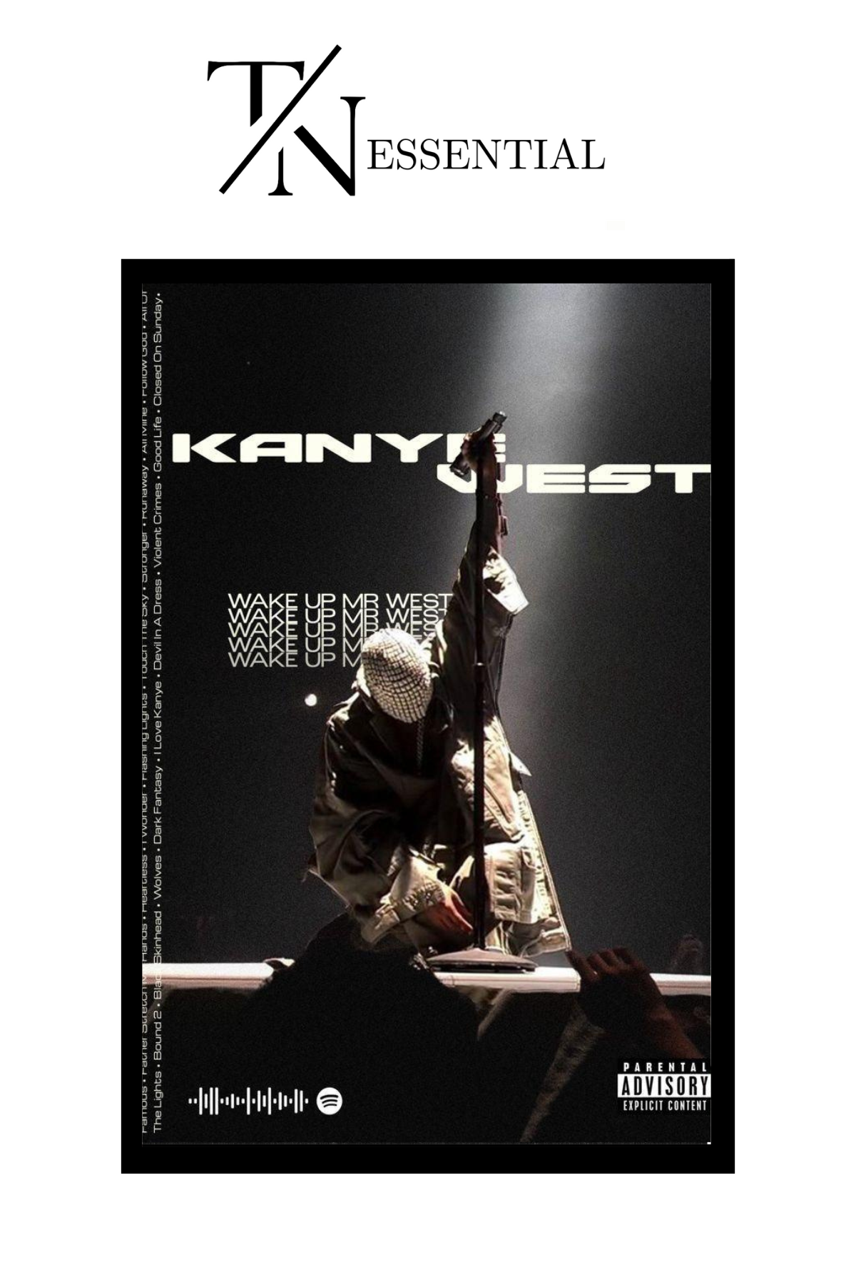 KANYE WEST DONDA CANVAS POSTER