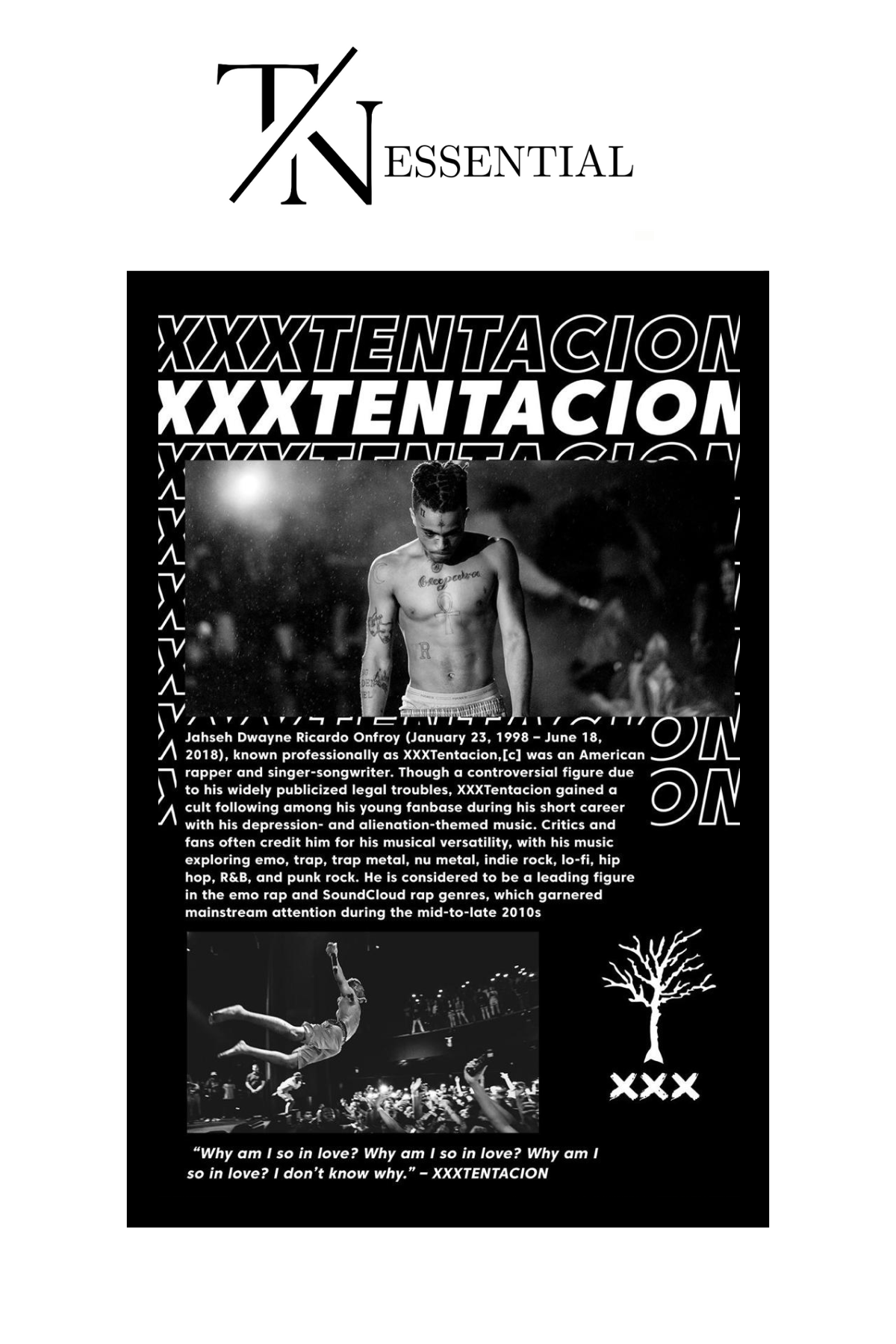XXXTENTACION CANVAS POSTER