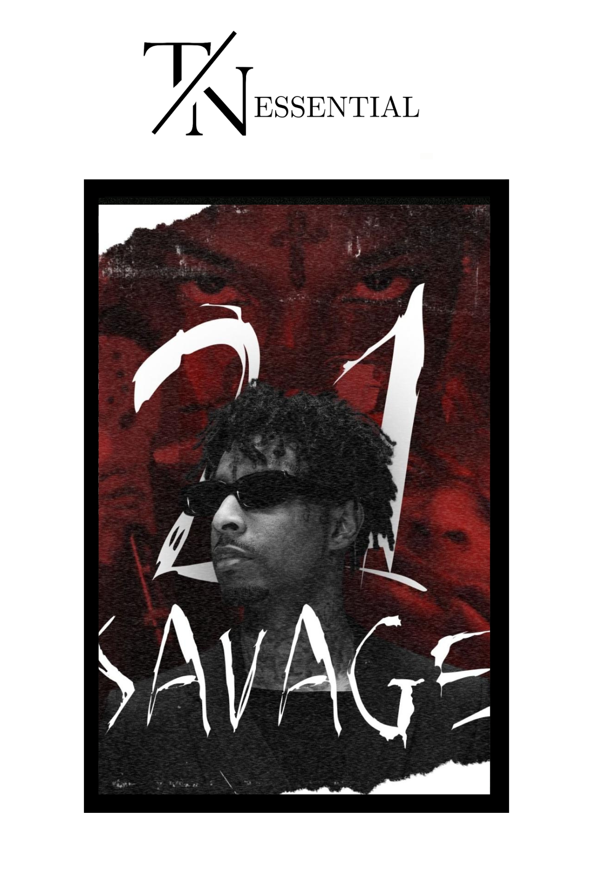 21 SAVAGE CANVAS POSTER