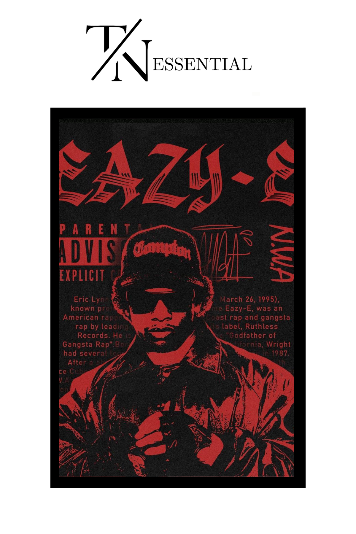 EASY E CANVAS POSTER