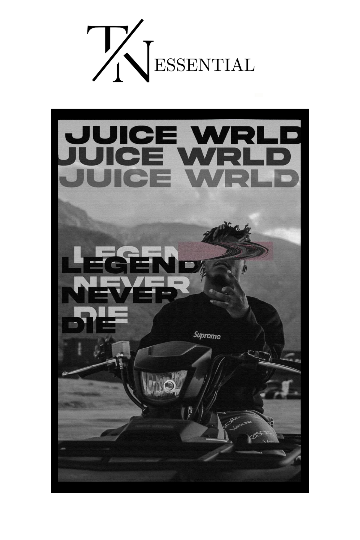 JUICE WRLD LEGENDS NEVER DIE CANVAS POSTER