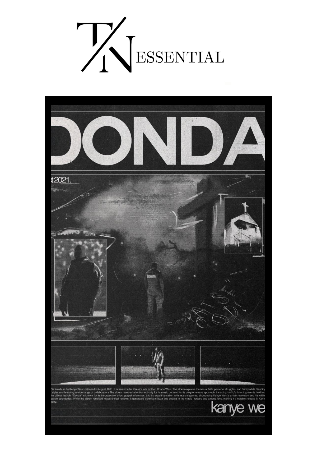 KANYE WEST DONDA CANVAS POSTER