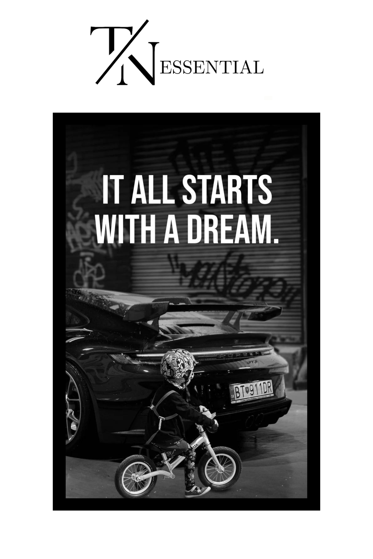 IT ALL STARTS WITH DREAM MOTIVATIONAL CANVAS POSTER