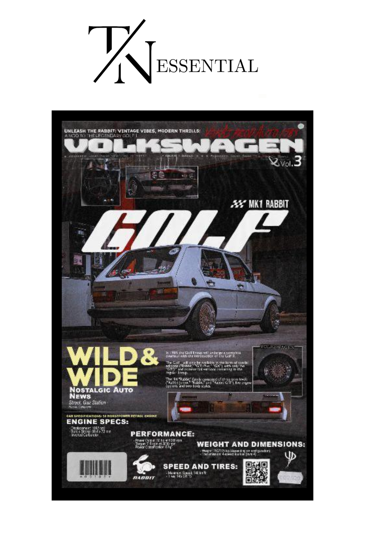 GOLF GTR CANVAS POSTER
