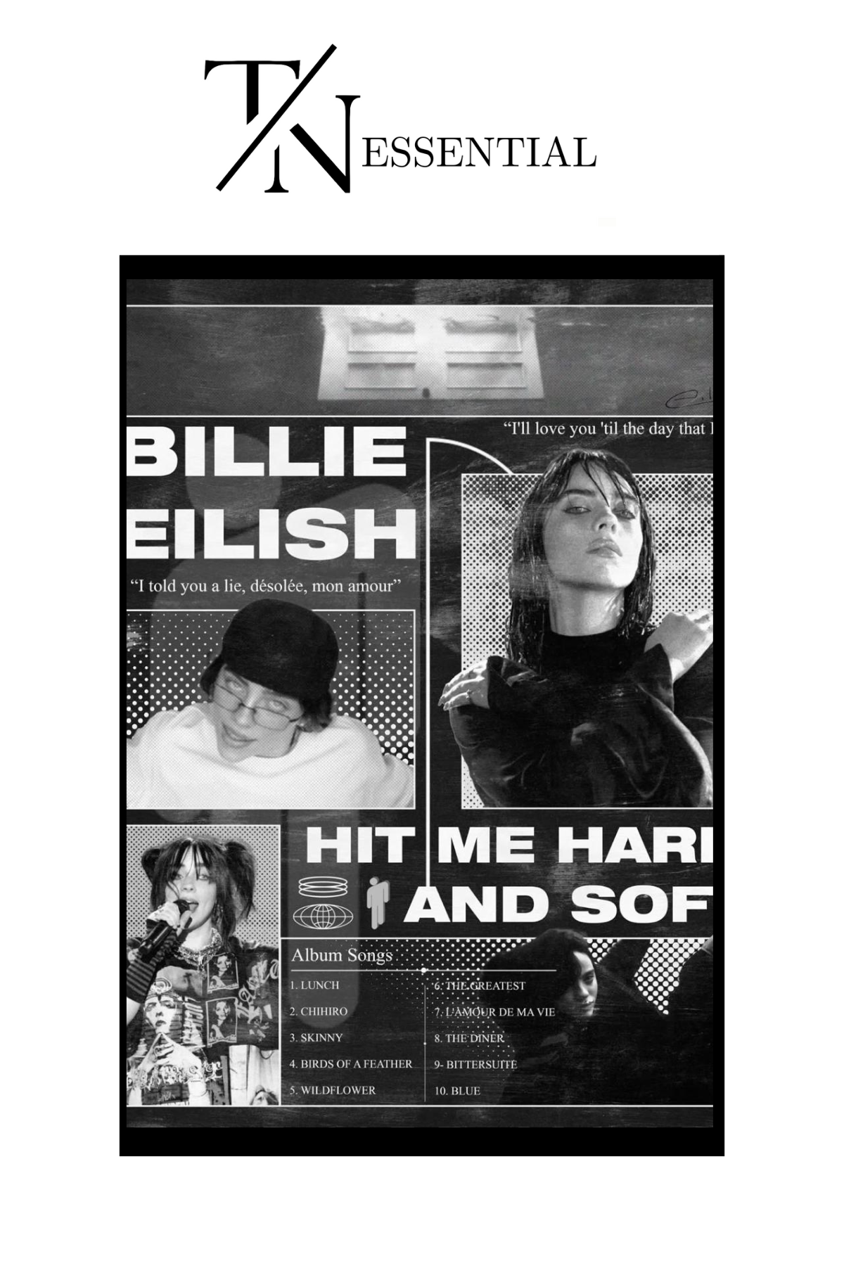 BILLIE EILISH CANVAS POSTER