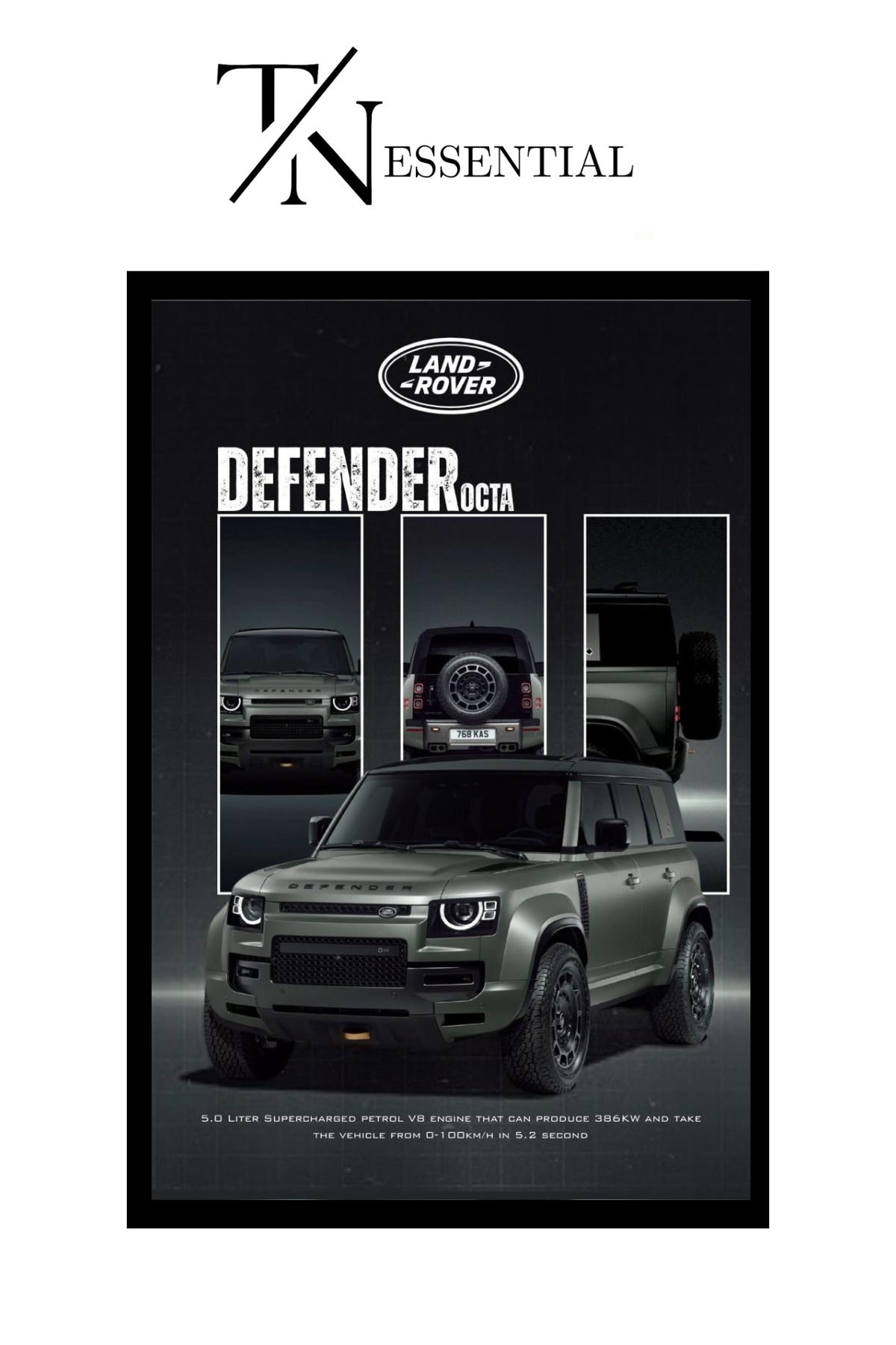 LAND ROVER DEFENDER CANVAS POSTER
