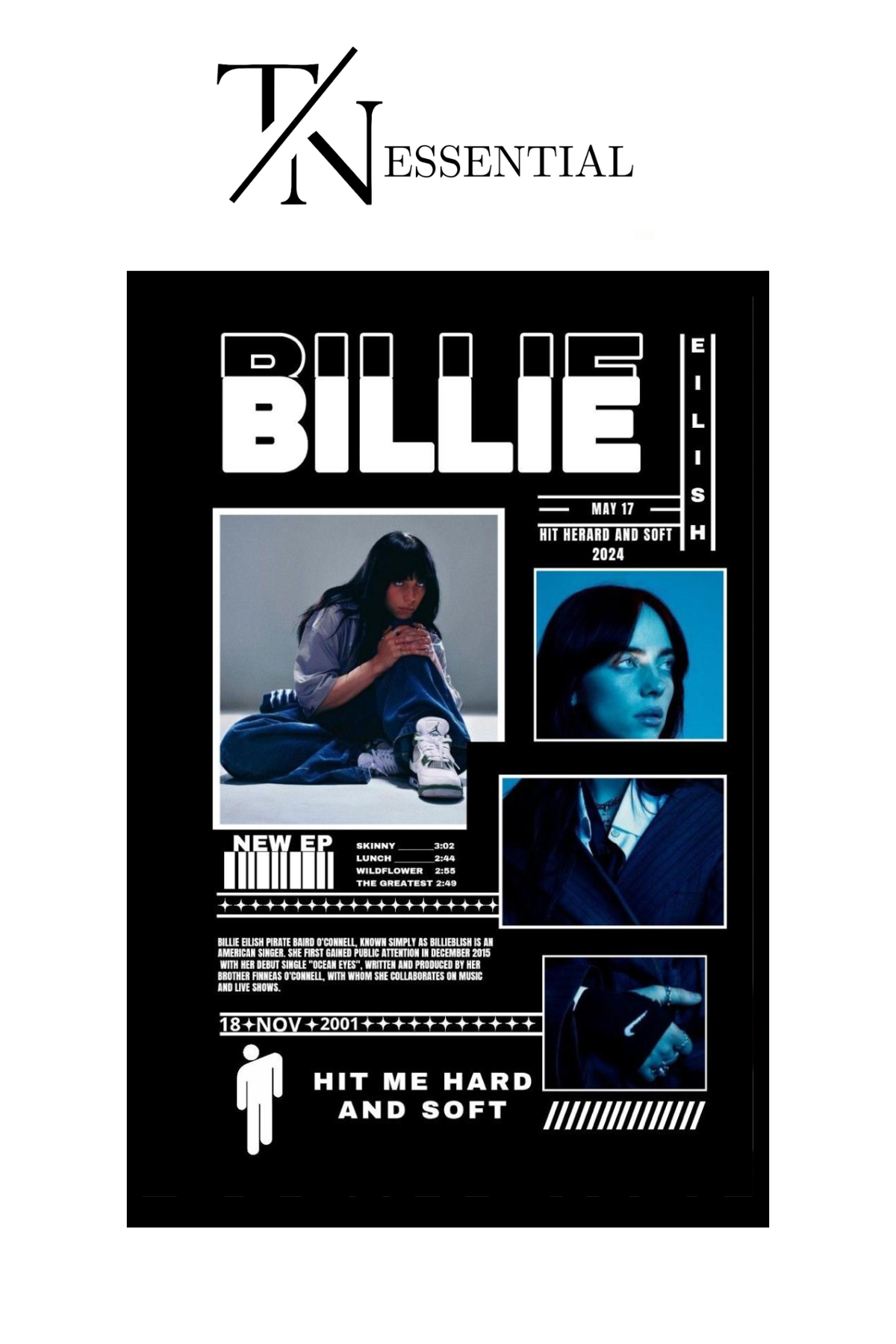BILLIE EILISH CANVAS POSTER