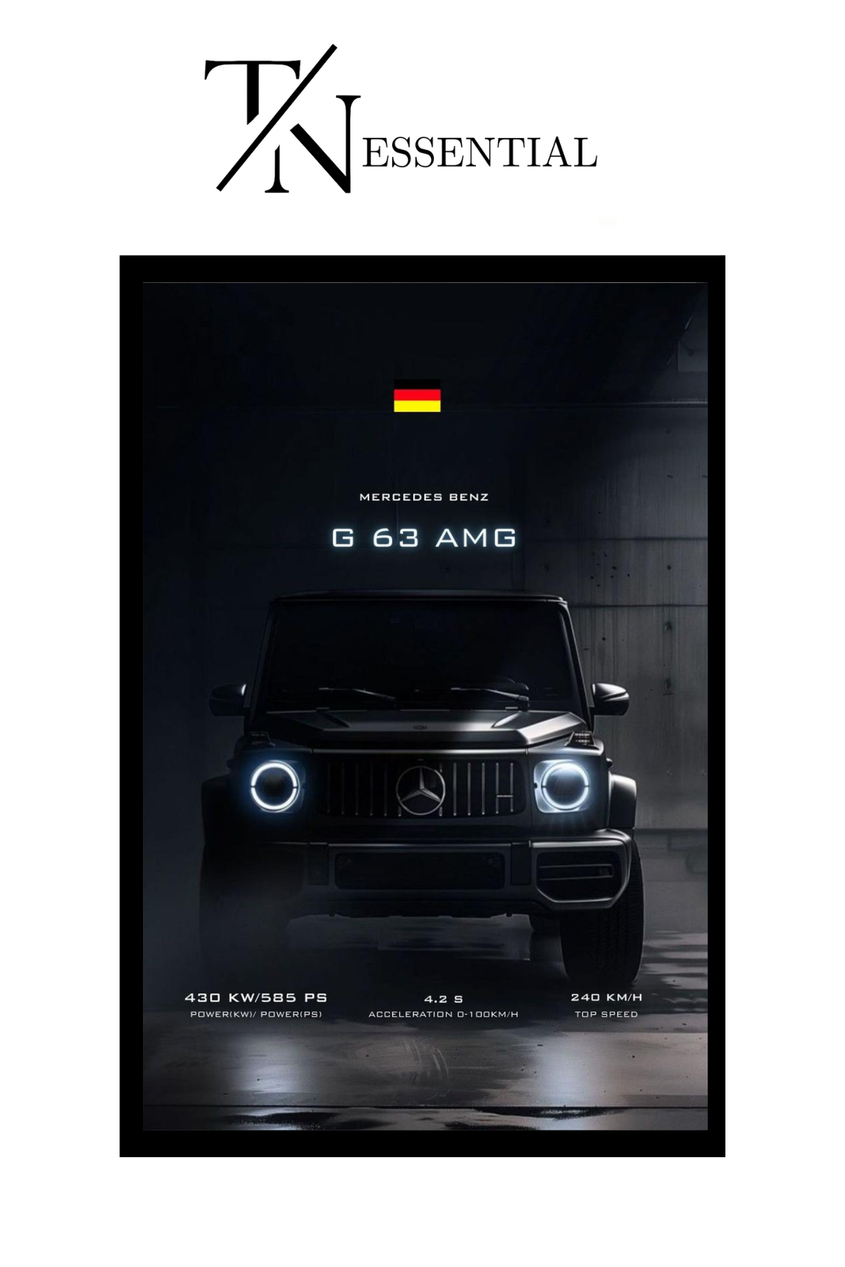 G 63 CANVAS POSTER
