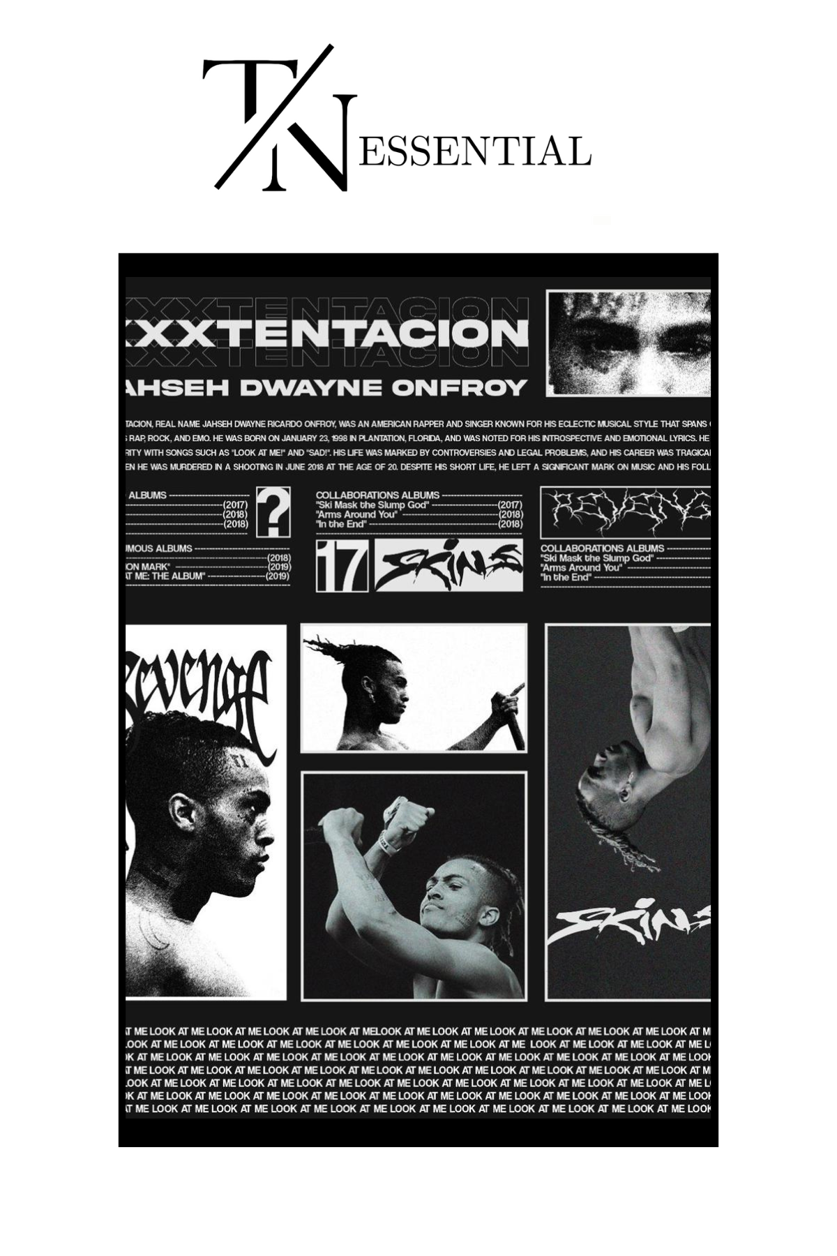 XXXTENTACION CANVAS POSTER