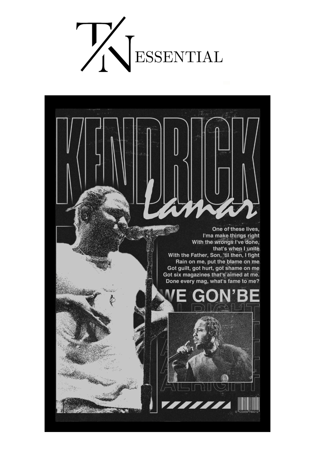 KENDRICK LAMAR CANVAS POSTER