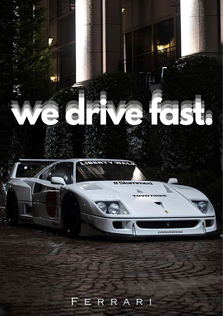 FERRARI CANVAS POSTER