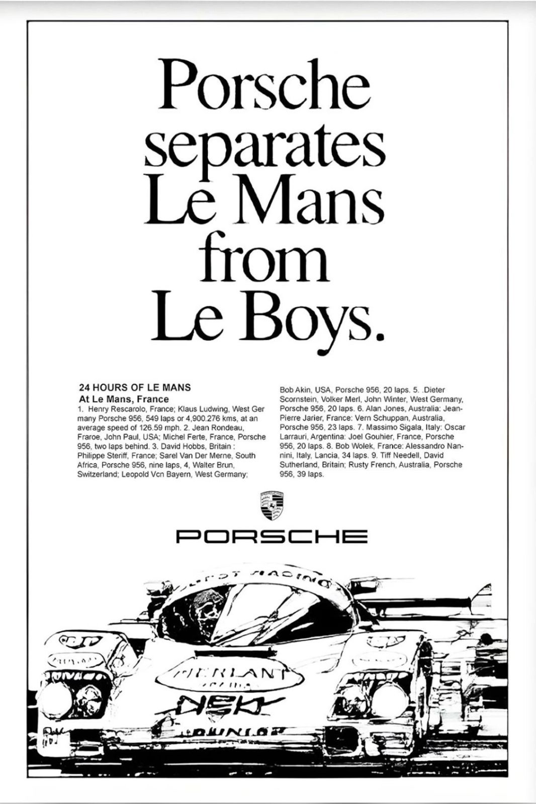 PORCHE CANVAS POSTER