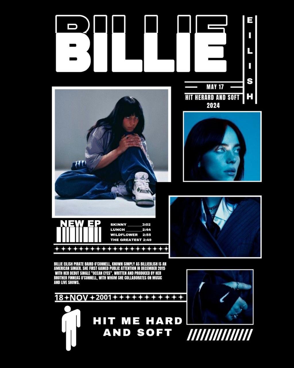 BILLIE EILISH CANVAS POSTER