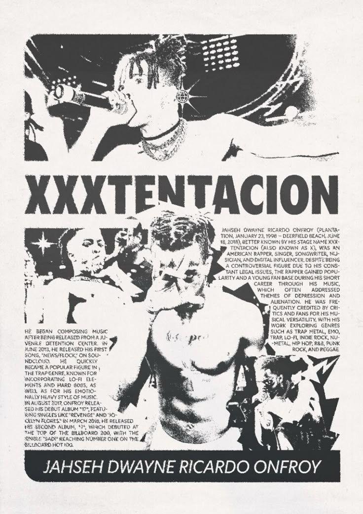 XXXTENTACION CANVAS POSTER