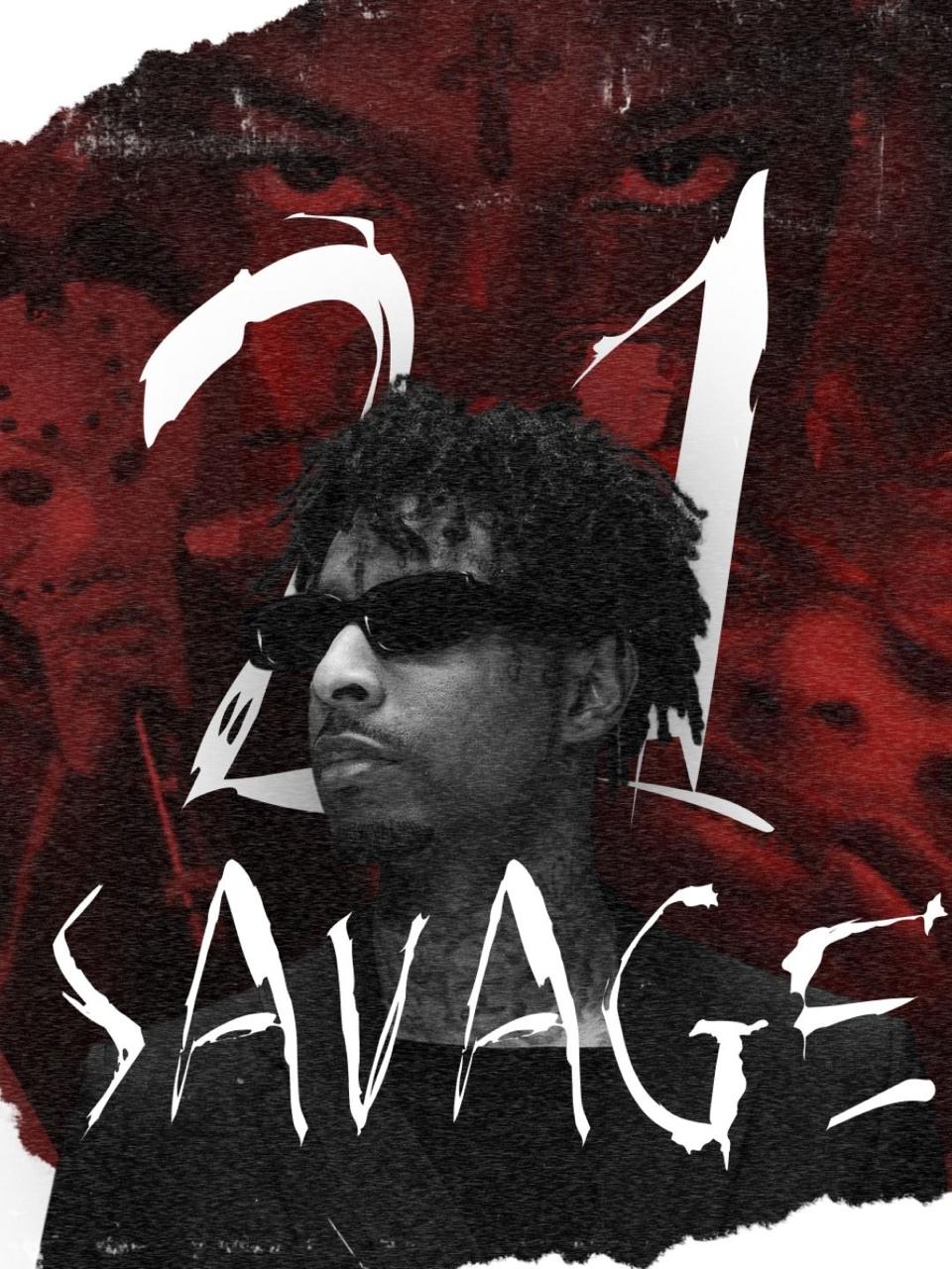 21 SAVAGE CANVAS POSTER