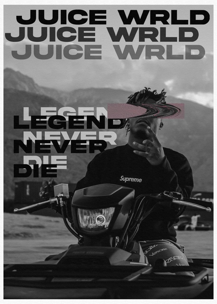 JUICE WRLD LEGENDS NEVER DIE CANVAS POSTER