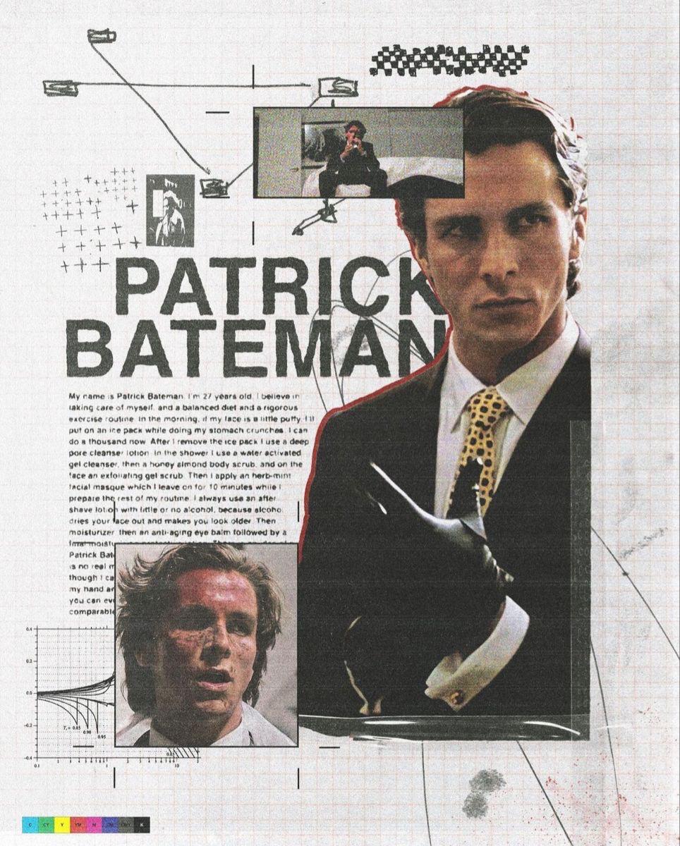 PATRICK BATEMAN CANVAS POSTER