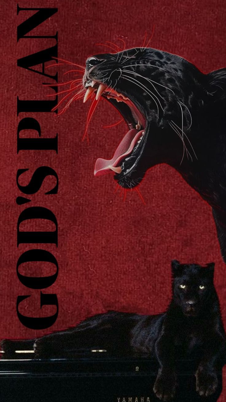 GOD’S PLAN BLACK PANTHER CANVAS POSTER