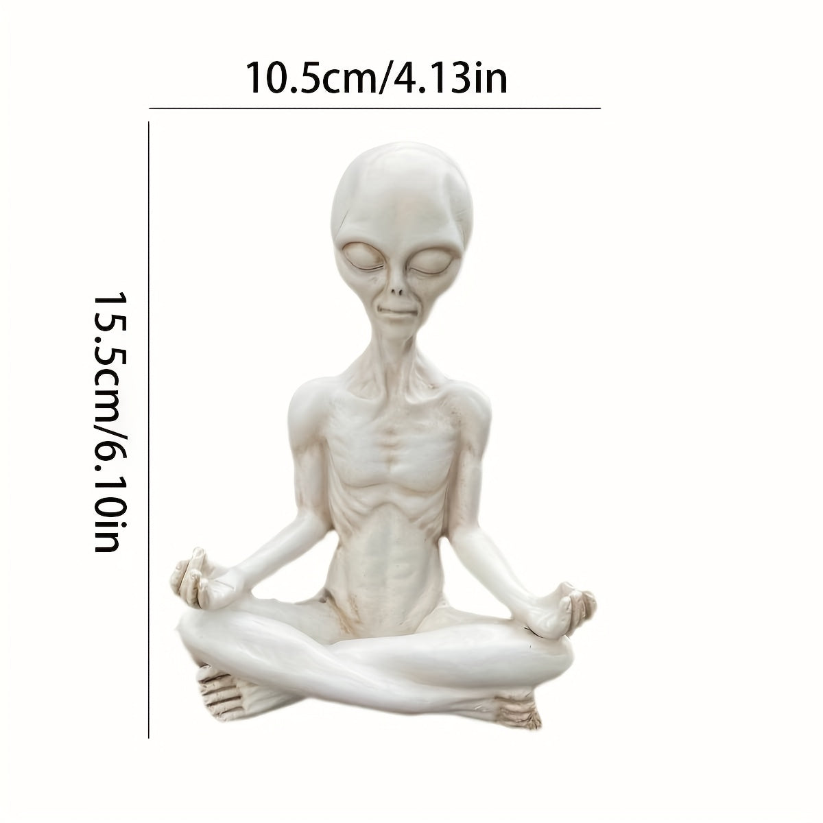 Tnessential New Devil Yoga Alien Resin Statue Halloween Ation for 3D Decor