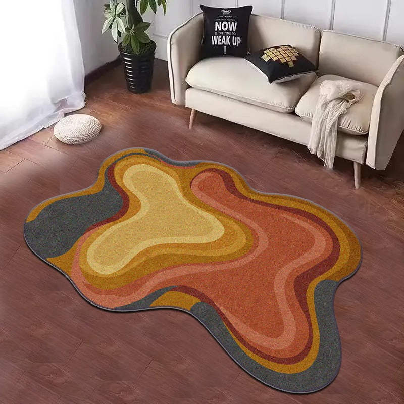 BROWN IRREGULAR RUG view 3