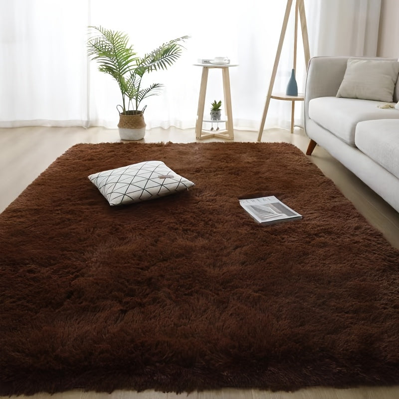 BROWN TIE-DYE RUG