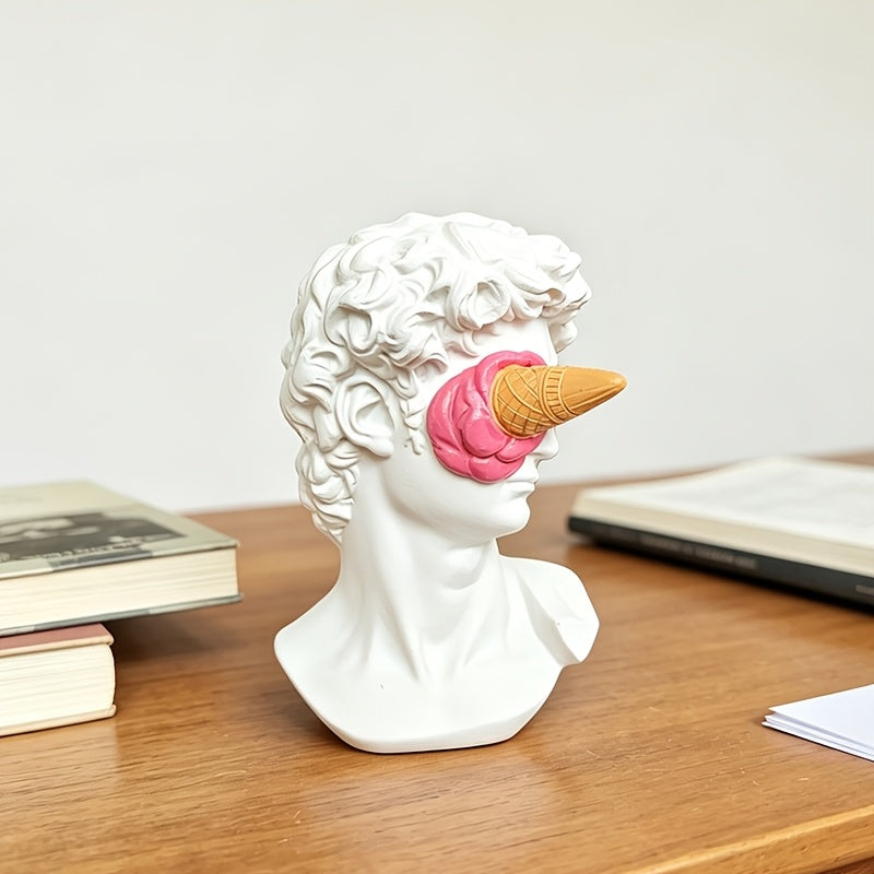 Tnessential Modern Minimalist David Bust Statue 3D Decor