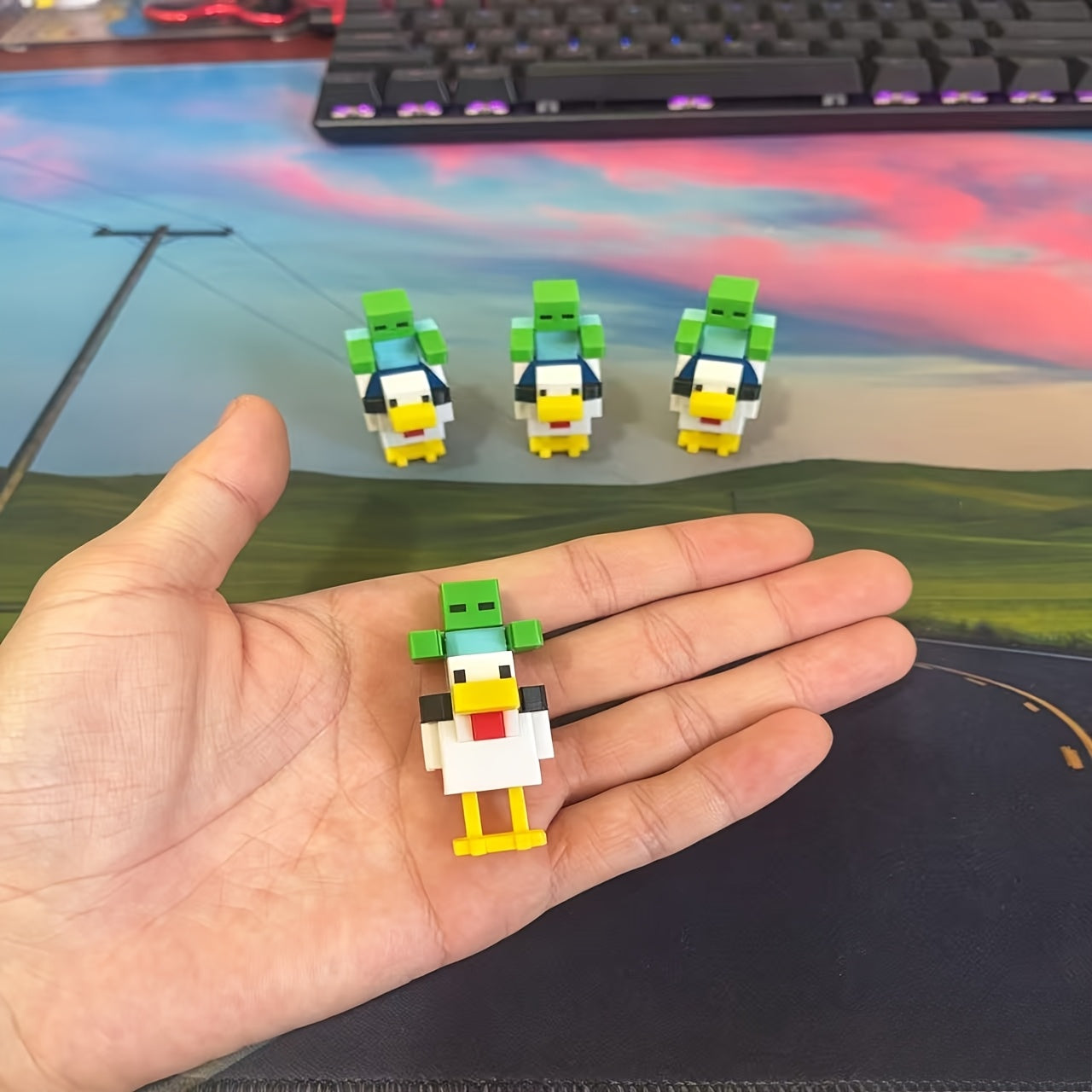 Tnessential Printed Chicken Knight Collected Characters 3D Decor
