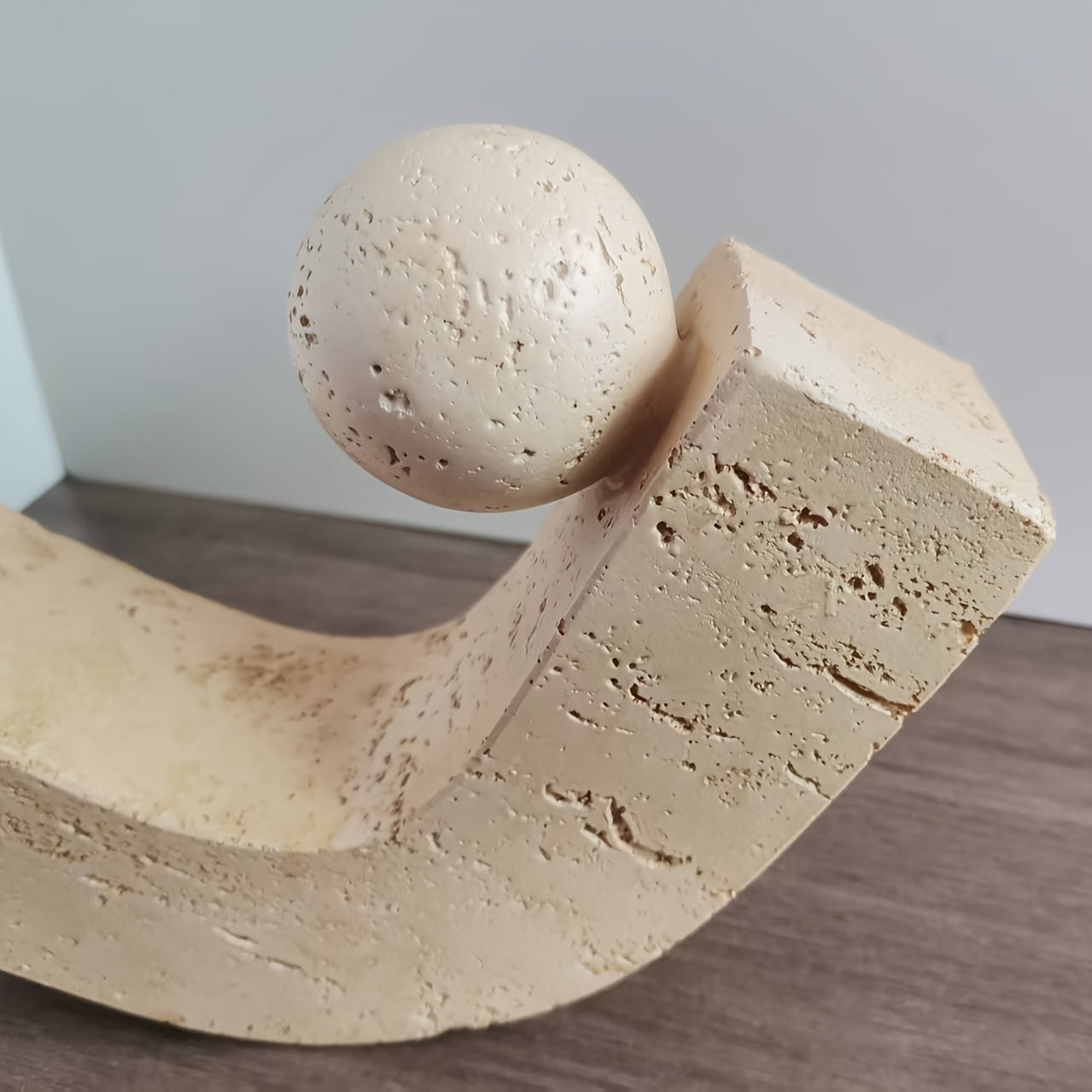 Tnessential Wabi-sabi Style Geometric Resin Sculpture 3D Decor