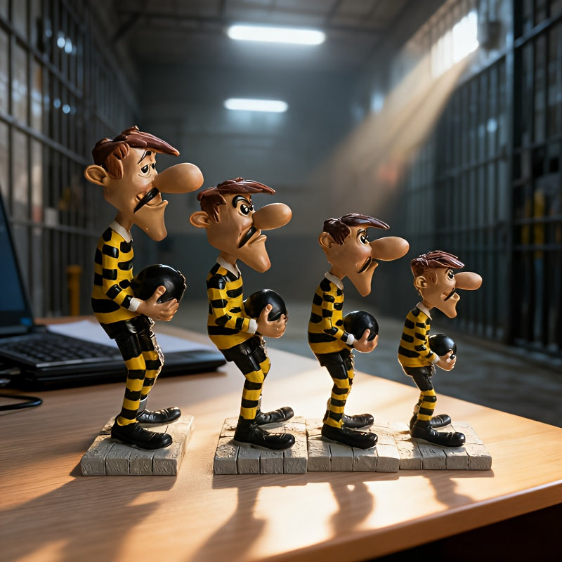 Tnessential Dalton Brothers Statue 4pcs Set 3D Decor