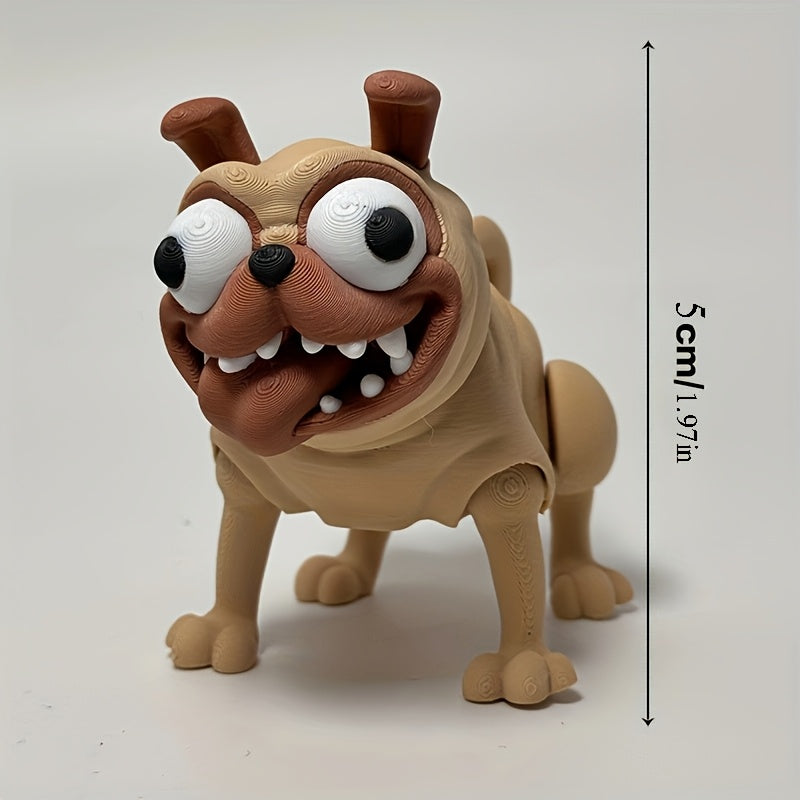 Tnessential Printed Dog Statue Collectible 3D Decor