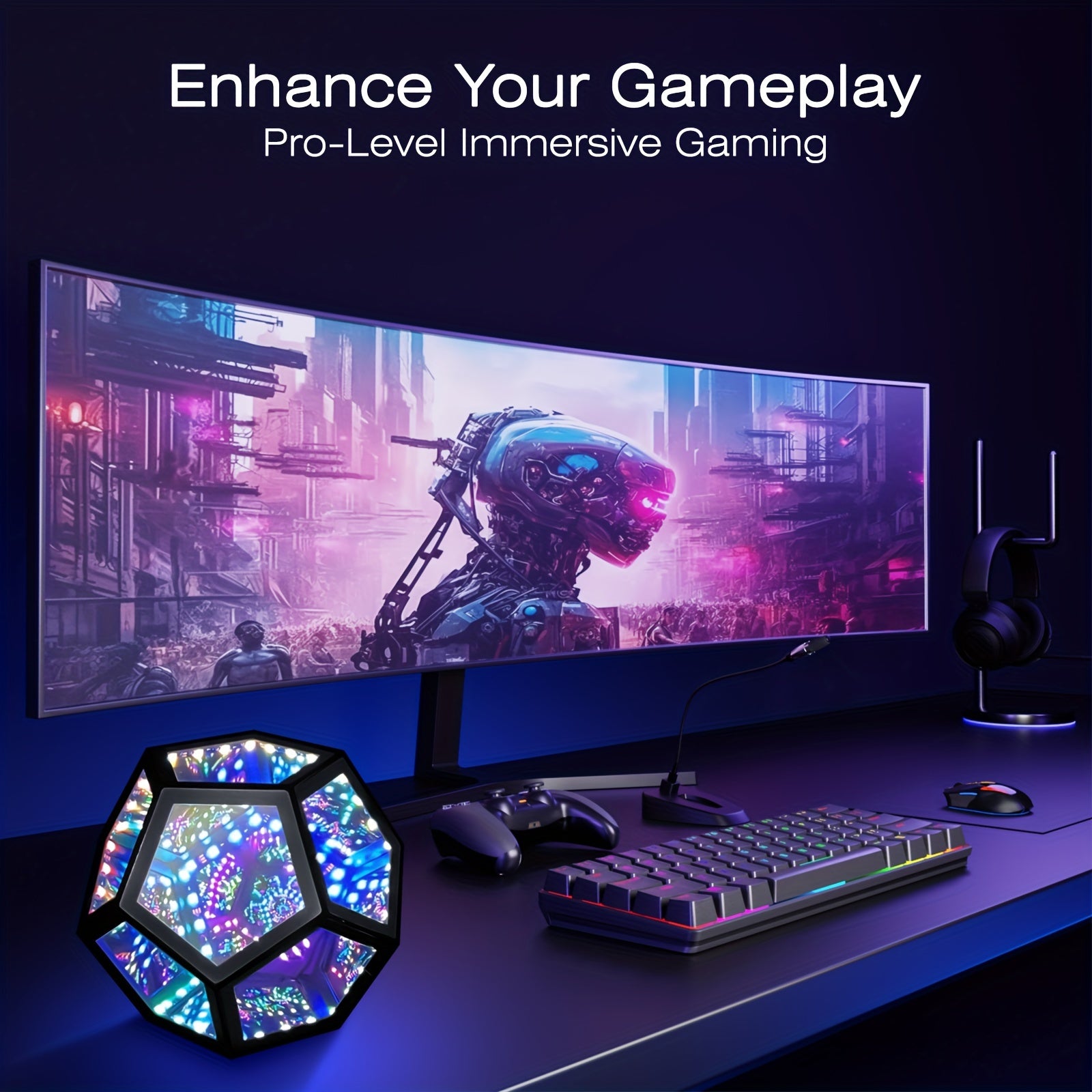Tnessential Illuminate Your Room with a Magical Color Art Light 3D Decor
