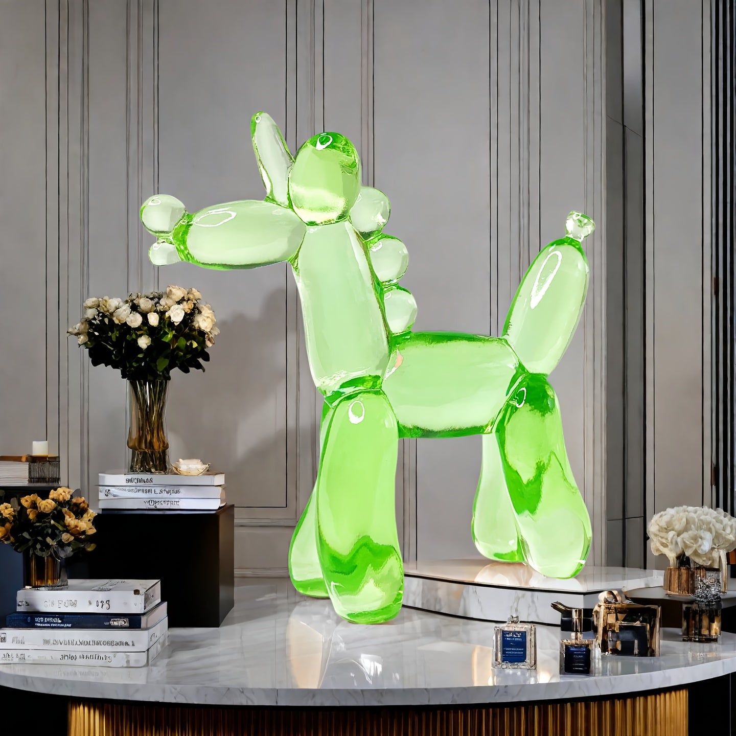 Tnessential Charming and Adorable Transparent Balloon Unicorn Resin 3D Decor